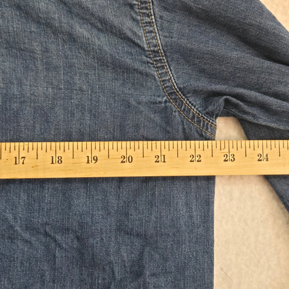 Sofia Jeans by Sofia Vergara Womens Denim Shirt Blue Cotton Button Up Small 4-6 - Picture 6 of 11